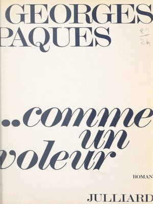 cover image of Comme un voleur